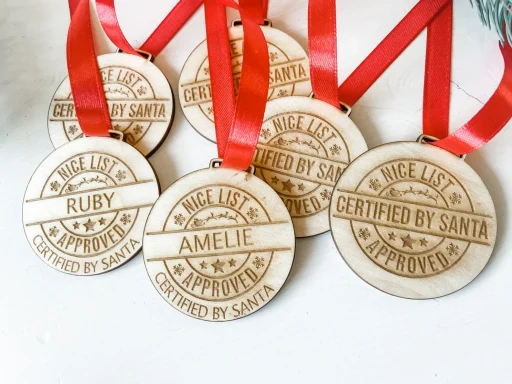 Personalised Nice List Medal 